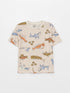 LC Waikiki Crew Neck Short Sleeve Patterned Baby Boy T-Shirt